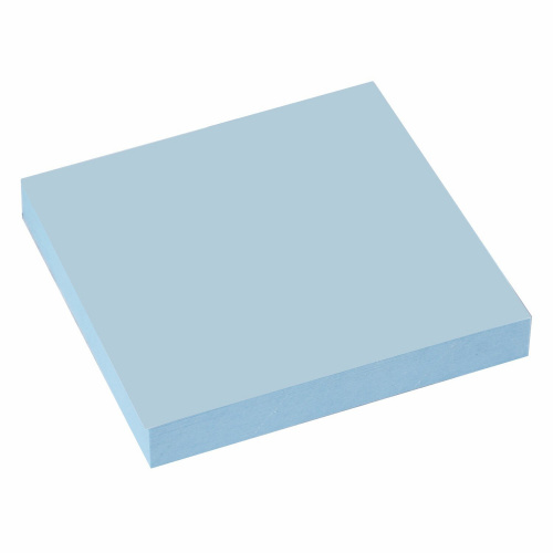 Блок самоклеящийся (стикеры) STAFF, 76х76 мм, 100 л., голубой фото 2