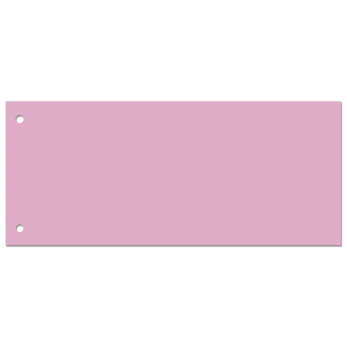 Разделители листов BRAUBERG, полосы 240х105 мм, картонные, 100 штук, розовые фото 2