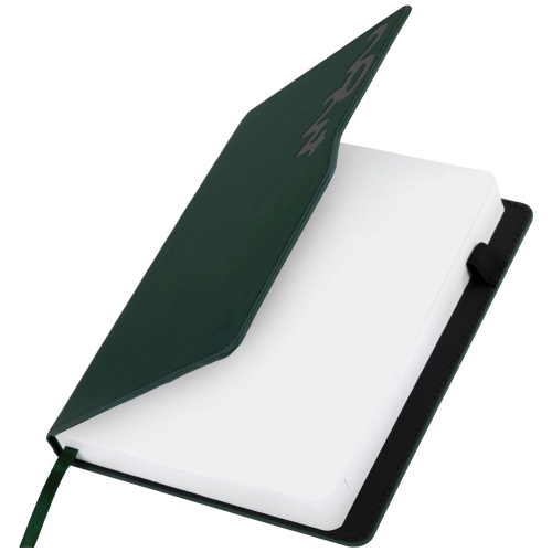 Ежедневник датированный 2024 А5 150x213 мм BRAUBERG "Up", под кожу софт-тач, держатель для ручки, зеленый, 114910 фото 10