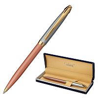 Ручка подарочная шариковая GALANT "DECORO ROSE", корпус хром/розовый, детали золотистые, синяя
