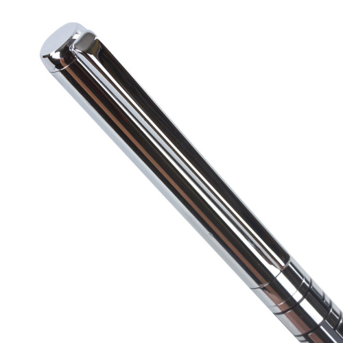 Ручка подарочная шариковая GALANT "Basel", корпус серебристый с черным, синяя фото 6