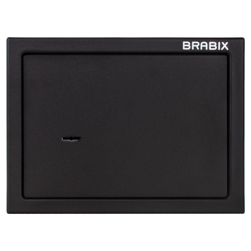 Сейф мебельный BRABIX "SF-230KL", 230х310х250 мм, ключевой замок, черный фото 2