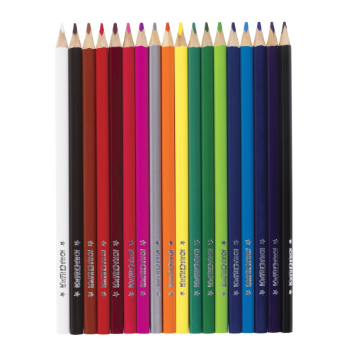 Карандаши цветные ЮНЛАНДИЯ "СЛАДКИЕ ИСТОРИИ", 18 цветов, трехгранные заточенные фото 7