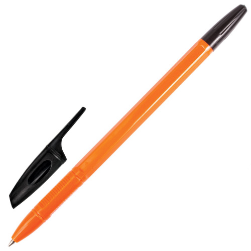 Ручка шариковая BRAUBERG "X-333 Orange", корпус оранжевый, узел 0,7 мм, черная фото 9