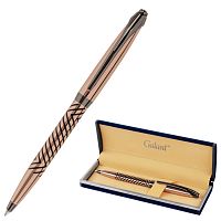 Ручка подарочная шариковая GALANT "DECORO", корпус розовое золото, детали оружейный металл, синяя
