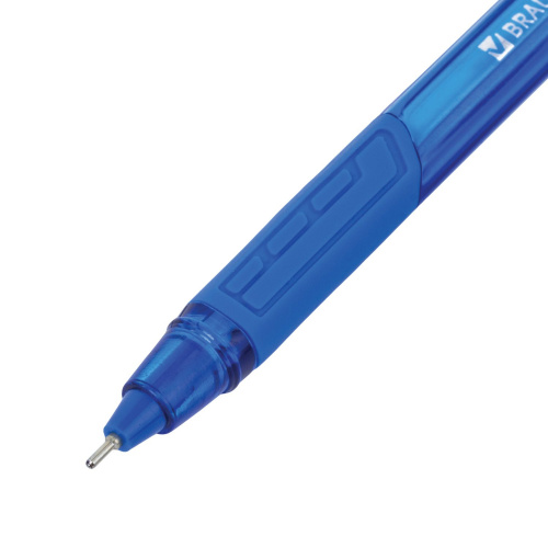 Ручка шариковая масляная BRAUBERG "Extra Glide GT Tone",  линия письма 0,35 мм, синяя фото 6