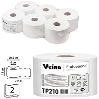 Бумага туалетная VEIRO PROFESSIONAL, 215 м, 6 шт., с центральной вытяжкой, 2-слойная
