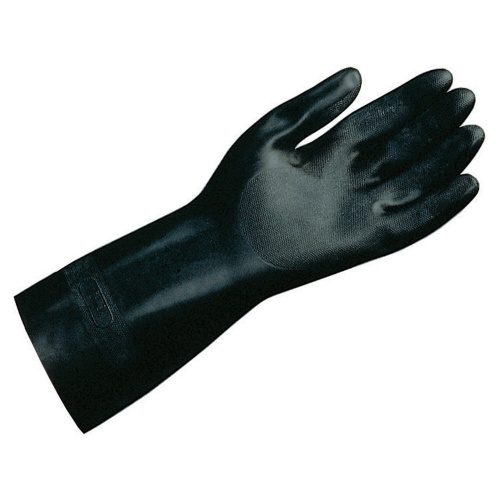 Перчатки латексно-неопреновые MAPA Technic/UltraNeo 420, хлопчатобумажные, размер 7 (S), черные фото 2