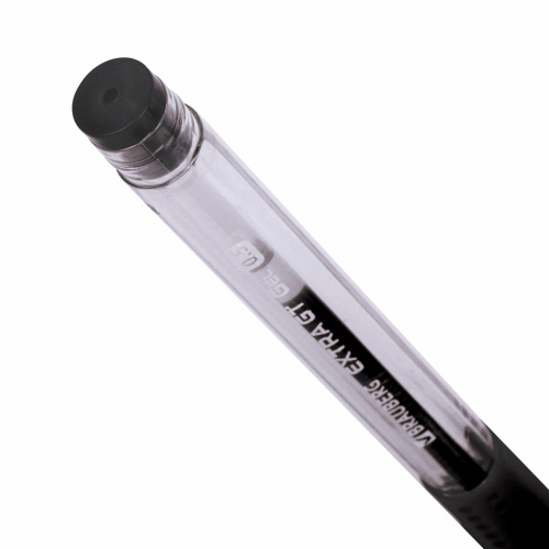 Ручка гелевая с грипом BRAUBERG "EXTRA GT", ЧЕРНАЯ, стандартный узел 0,5 мм, линия 0,35 мм, 143917 фото 4