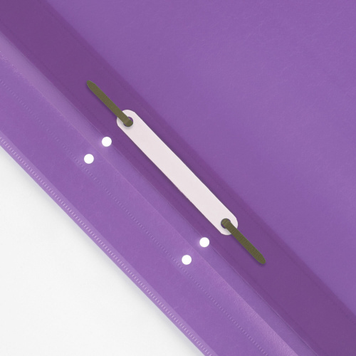 Скоросшиватель пластиковый с перфорацией STAFF, А4, 100/120 мкм, фиолетовый, 271720 фото 8