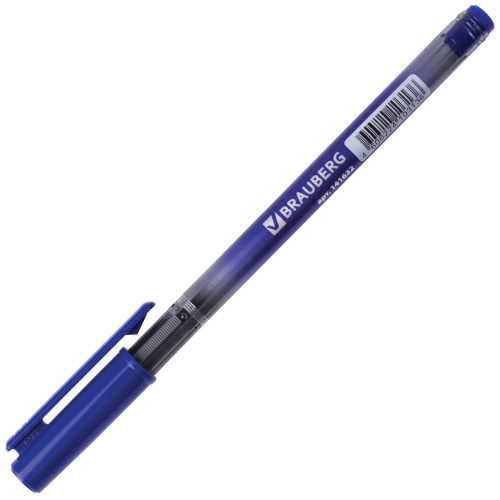 Ручка шариковая масляная BRAUBERG "Profi-Oil", корпус с печатью, линия письма 0,35 мм, синяя фото 4