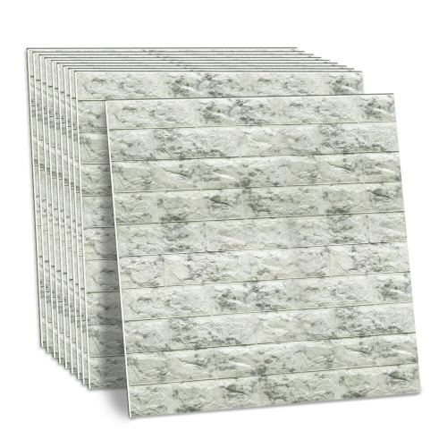 Панели для стен / стеновые панели DASWERK "Кирпич серый гранит", 10 шт., 70х77 см, 3D самоклеящиеся