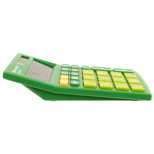 Калькулятор настольный BRAUBERG, 192x143 мм, 12 разрядов, двойное питание, зеленый фото 7