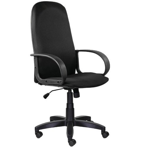 Кресло офисное BRABIX "Praktik EX-279", ткань JP/кожзам, черное