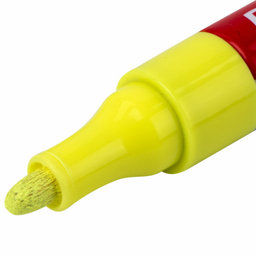 Маркер-краска лаковый BRAUBERG EXTRA (paint marker), 4 мм, желтый фото 4