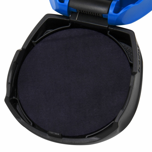 Оснастка для печатей КАРМАННАЯ, D=42 мм синий, TRODAT 9342 MICRO P4, корпус синий, подушка,163187 фото 5