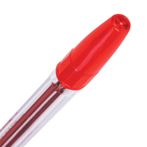 Ручка шариковая CORVINA "51 Classic", корпус прозрачный, узел 1 мм, линия письма 0,7 мм, красная фото 8
