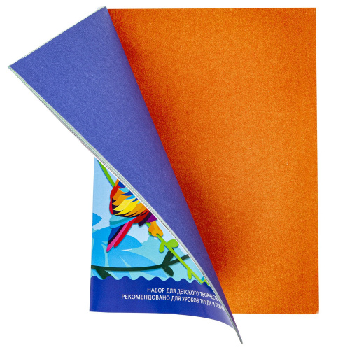 Цветная бумага BRAUBERG "Птица", А4, 200х280 мм, офсетная, 24 л., 24 цв., на скобе фото 2