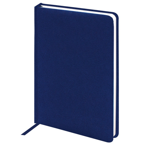 Ежедневник недатированный BRAUBERG "Select", А6, 100x150 мм, балакрон, 160 л., синий фото 2