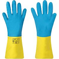Перчатки неопреновые LAIMA EXPERT, неопрен, химически устойчивые, х/б напыление, размер M