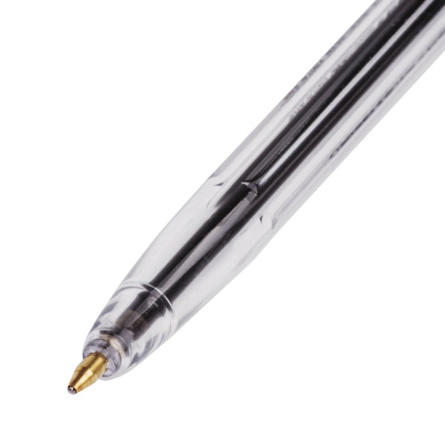 Ручка шариковая CORVINA "51 Classic", корпус прозрачный, узел 1 мм, линия письма 0,7 мм, черная фото 6