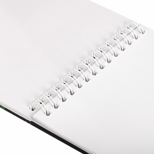 Скетчбук белая бумага BRAUBERG ART DEBUT, 100 г/м2 195х195 мм, 80 л., гребень, твердая обложка фото 4