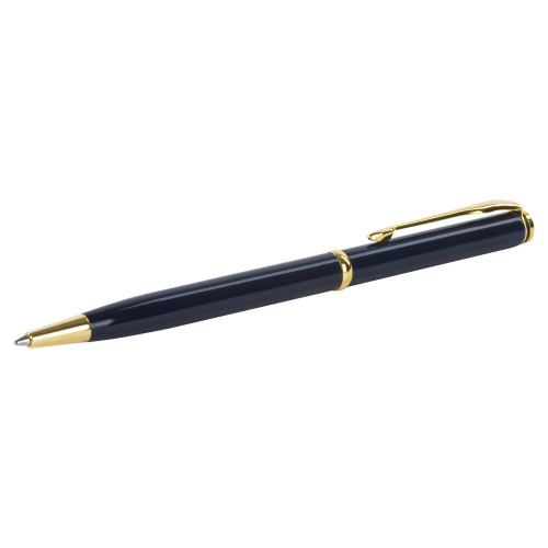 Ручка подарочная шариковая GALANT "Arrow Gold Blue", корпус темно-синий, золотистые детали, синяя фото 5