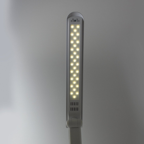 Светильник настольный SONNEN, на подставке, светодиодный, пластик, белый фото 5
