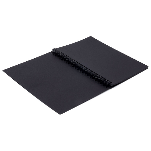 Скетчбук BRAUBERG, черная бумага 120г/м2, 148х210мм, 32л, гребень фото 7