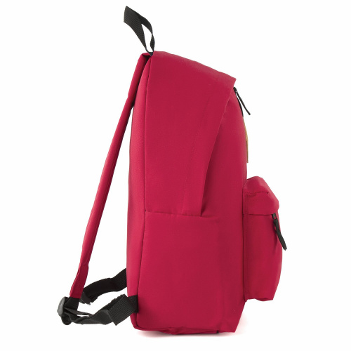 Рюкзак BRAUBERG, 20 литров, 41х32х14 см, универсальный, сити-формат, один тон, красный фото 10