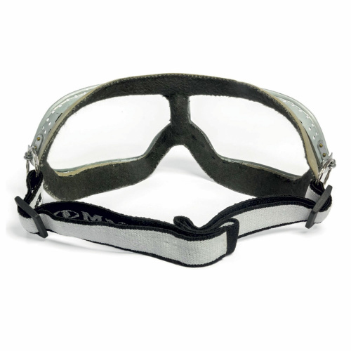 Очки защитные закрытые РОСОМЗ ЗП1 Patriot, прозрачные, прямая вентиляция, металлический держатель фото 2