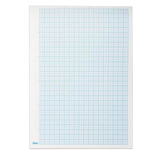 Бумага масштабно-координатная HATBER, А4, 210х295 мм, голубая, на скобе, 16 л фото 2