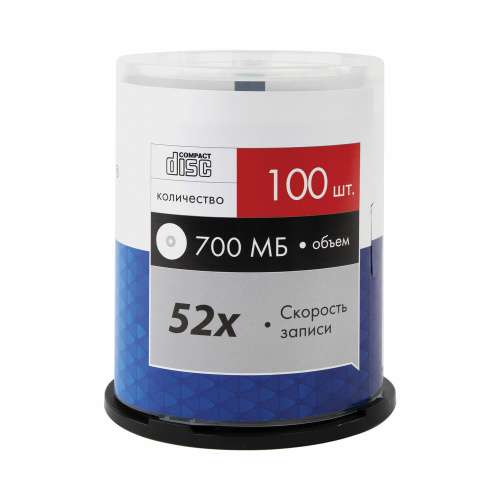 Диски CD-R SONNEN, 700 Mb, 52x, 100 шт. фото 7