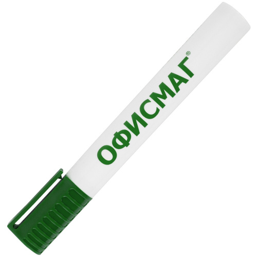 Маркер стираемый для белой доски ОФИСМАГ, круглый наконечник, 3 мм, зеленый фото 5