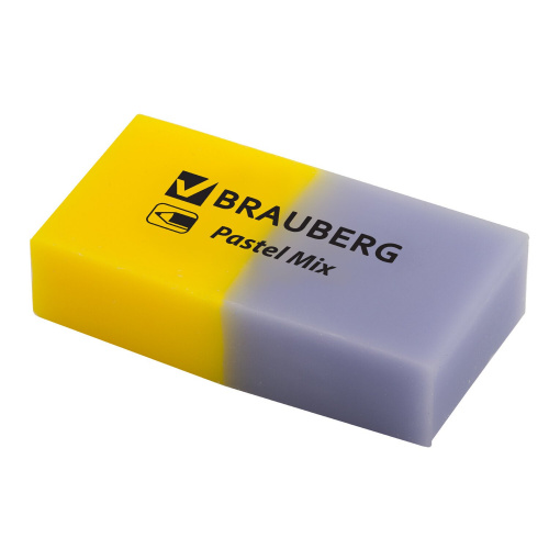 Набор ластиков BRAUBERG "Pastel Mix", 6 шт., 44х21х10 мм, цвета ассорти фото 6