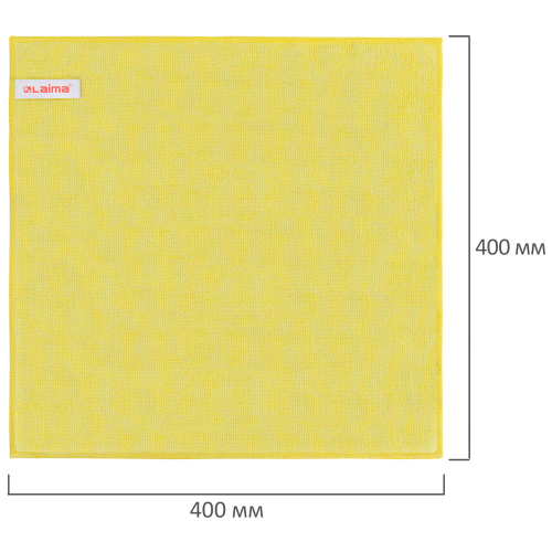 Салфетка из плотной микрофибры LAIMA "MULTI PACK PRO COLOUR 40", 40х40 см, 4 шт. фото 2