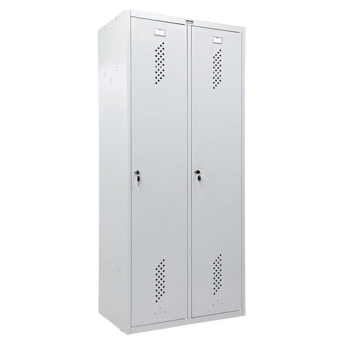 Шкаф металлический для одежды ПРАКТИК "LS-21-80", двухсекционный, 1830х813х500 мм, 35 кг фото 2