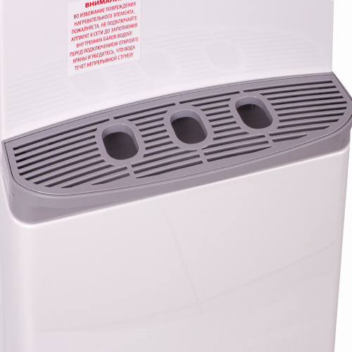 Кулер для воды SONNEN FSE-02M, напольный, нагрев/охлаждение электронное, 2 крана, белый фото 2