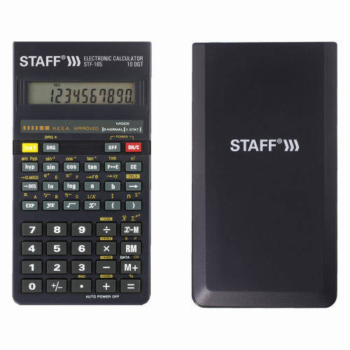 Калькулятор инженерный STAFF STF-165, 143х78 мм, 128 функций, 10 разрядов фото 10