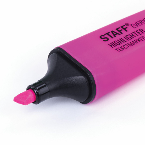 Текстовыделитель STAFF EVERYDAY, скошенный наконечник 1-5 мм, розовый фото 5