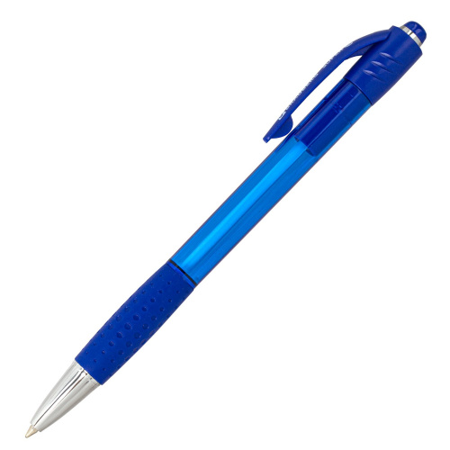 Ручки шариковые автоматические с грипом BRAUBERG "SUPER", 12 штук, синие фото 2
