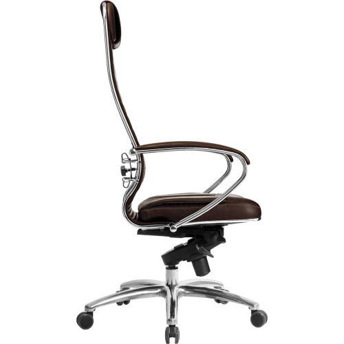 Кресло офисное МЕТТА "SAMURAI" KL-1.04, рецик. кожа, темно-коричневое фото 7
