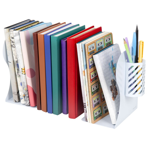 Подставка-держатель для книг и учебников BRAUBERG, с органайзером, раздвижная, металлическая, 238066 фото 7