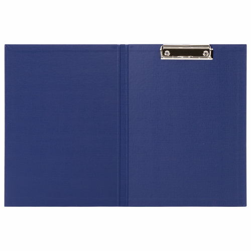 Папка-планшет STAFF "EVERYDAY", А4, с прижимом и крышкой, картон/бумвинил, синяя фото 6