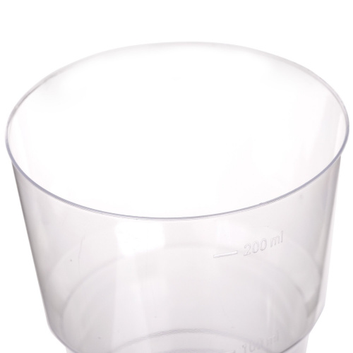 Одноразовые стаканы LAIMA "КРИСТАЛ", 200 мл, 50 шт., прозрачные, холодное/горячее фото 5