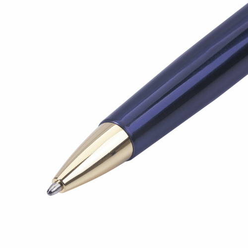 Ручка подарочная шариковая BRAUBERG "Perfect Blue", корпус синий, линия письма 0,7 мм, синяя фото 5