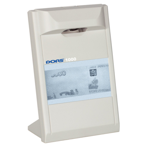 Детектор банкнот DORS, ЖК-дисплей 10 см, просмотровый, ИК-детекция, спецэлемент "М", серый фото 3