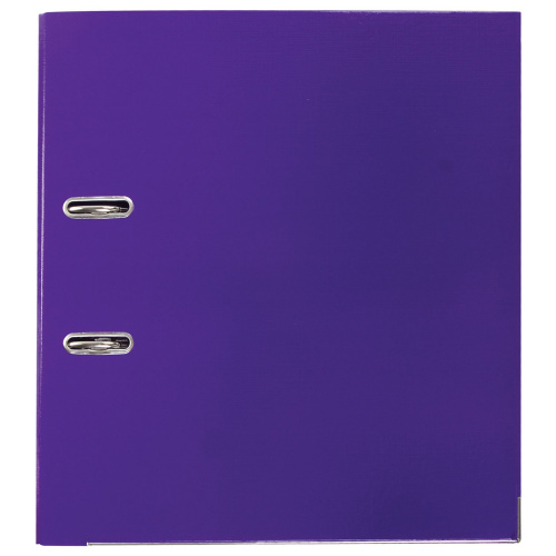 Папка-регистратор BRAUBERG "EXTRA", 75 мм, фиолетовая, двустороннее покрытие пластик, метал уголок фото 7