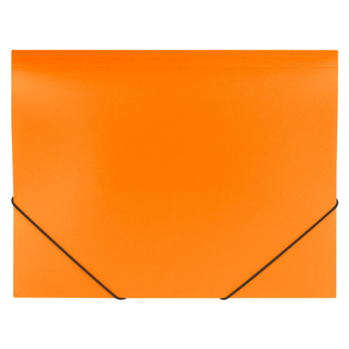 Папка на резинках BRAUBERG "Office", до 300 листов, 500 мкм, оранжевая фото 6