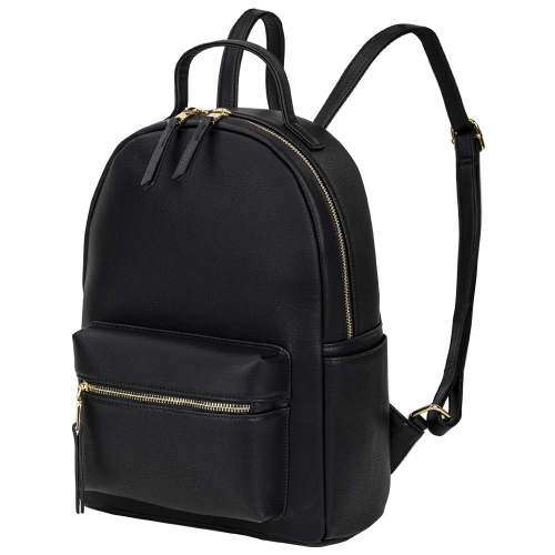 Рюкзак из экокожи BRAUBERG PODIUM, 34x25x13 см, женский, с отделением для планшета, черный